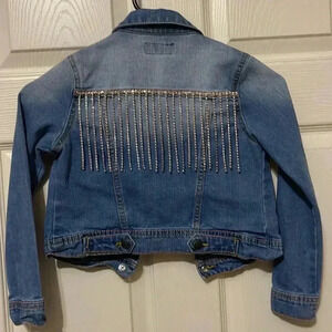 💙 Rhinestone Jean jacket